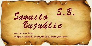 Samuilo Bujuklić vizit kartica
